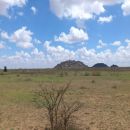 Jifo Uuray mountain, a famous mountain  west of Hargeisa. This photo is showing the beauty of the environment in the raining season.